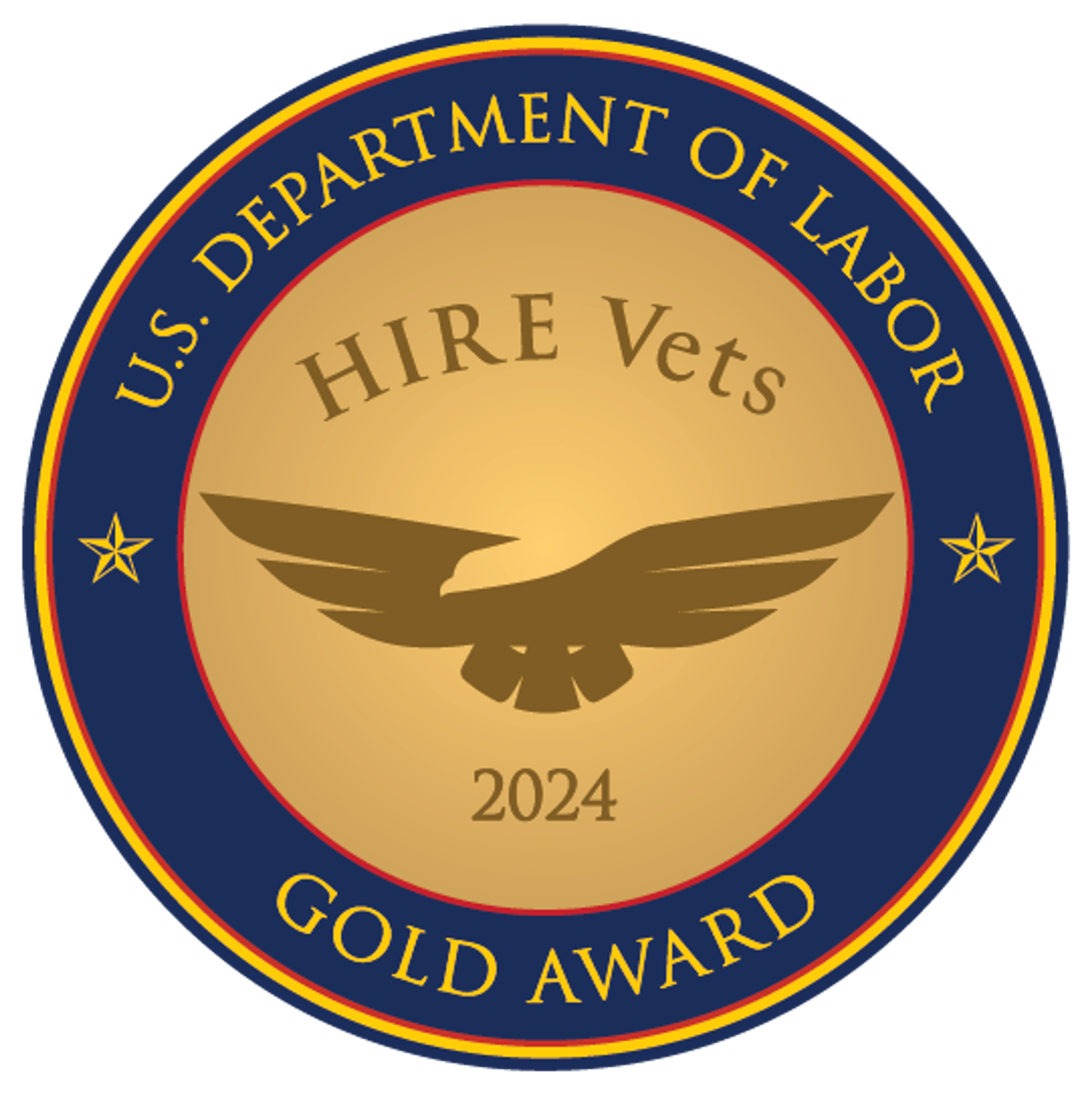 Gold Award for commitment to veteran hiring, retention and development Award Image
